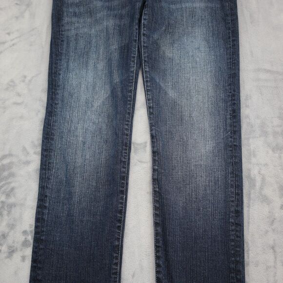 See Thru Soul Pants Womens 29 Blue Denim Flat Front Mid Rise Skinny Jeans - Picture 13 of 16